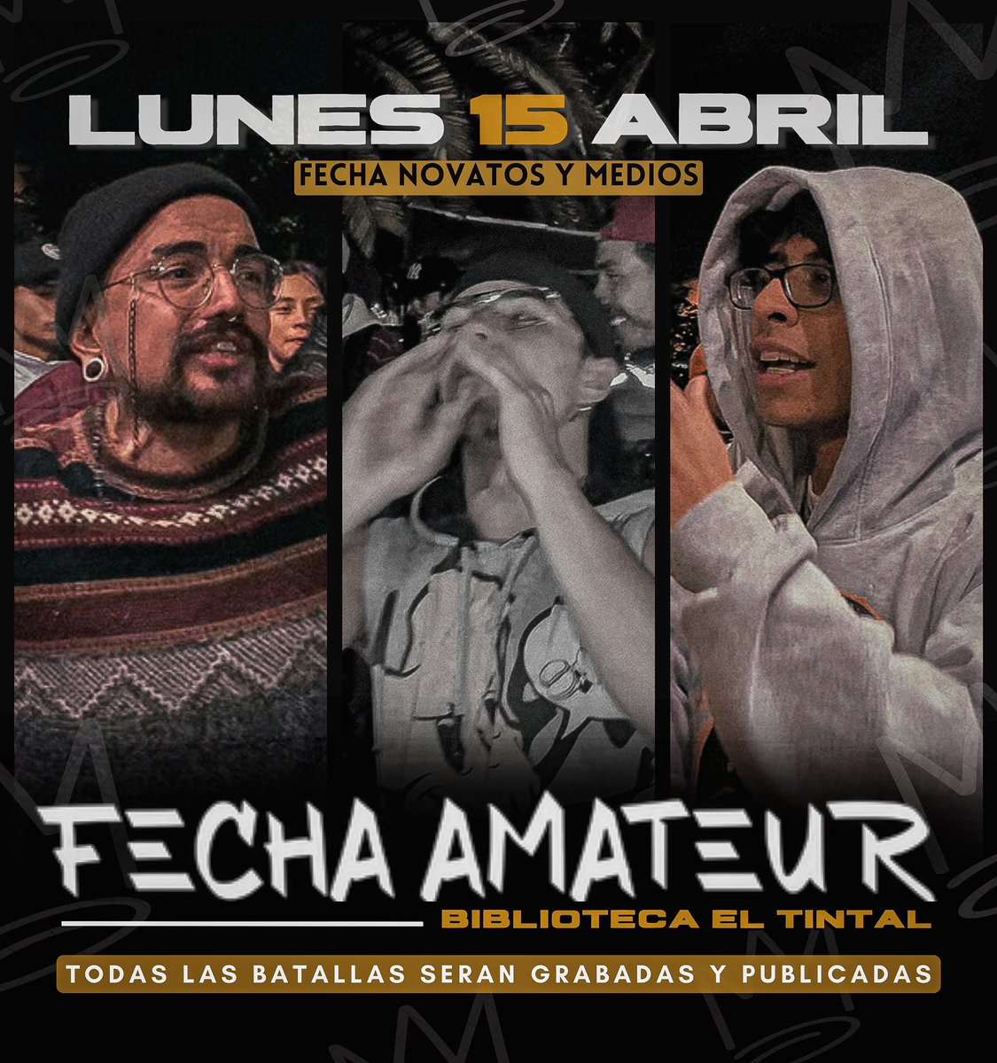 Nuevo flayer, nueva fecha este lunes 🔥🐍 Novatos y medios