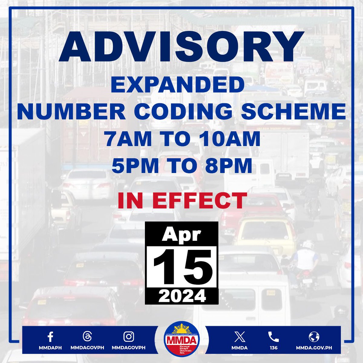 𝗔𝗕𝗜𝗦𝗢: Hindi sususpindehin ang number coding scheme bukas, araw ng Lunes, sa gitna ng tigil pasada na ikakasa ng dalawang transport group na Manibela at Piston. Ibig sabihin, tuloy ang pagpapatupad ng number coding scheme mula 7am-10am at 5pm-8pm at bawal bumiyahe sa…