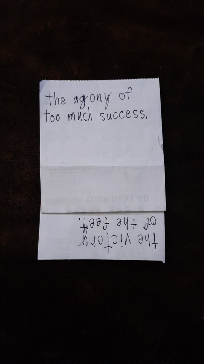 Gen_Vagueness's tweet image. OK time to bring this here. It&apos;s a sort of sentence fragment thing so I call these sentfrags. You could call them poetry, or maybe micro-fiction? The format is...

like this.
just this.

Alt text available!
#writing #sentencefragment #sentfrag #poetry #microfiction #microwriting