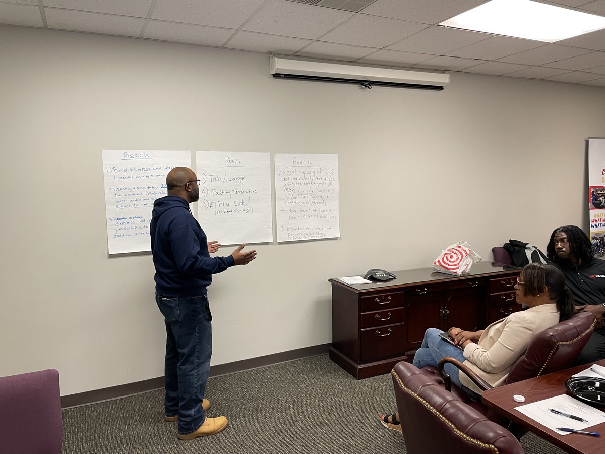 My Saturday began with purpose and strategic planning with @MBKNashville . Reflecting on Peter Drucker’s words: 'The best way to predict the future is to create it.' Crafting an empowerment roadmap for young males in our community. Grateful for these impactful opportunities.