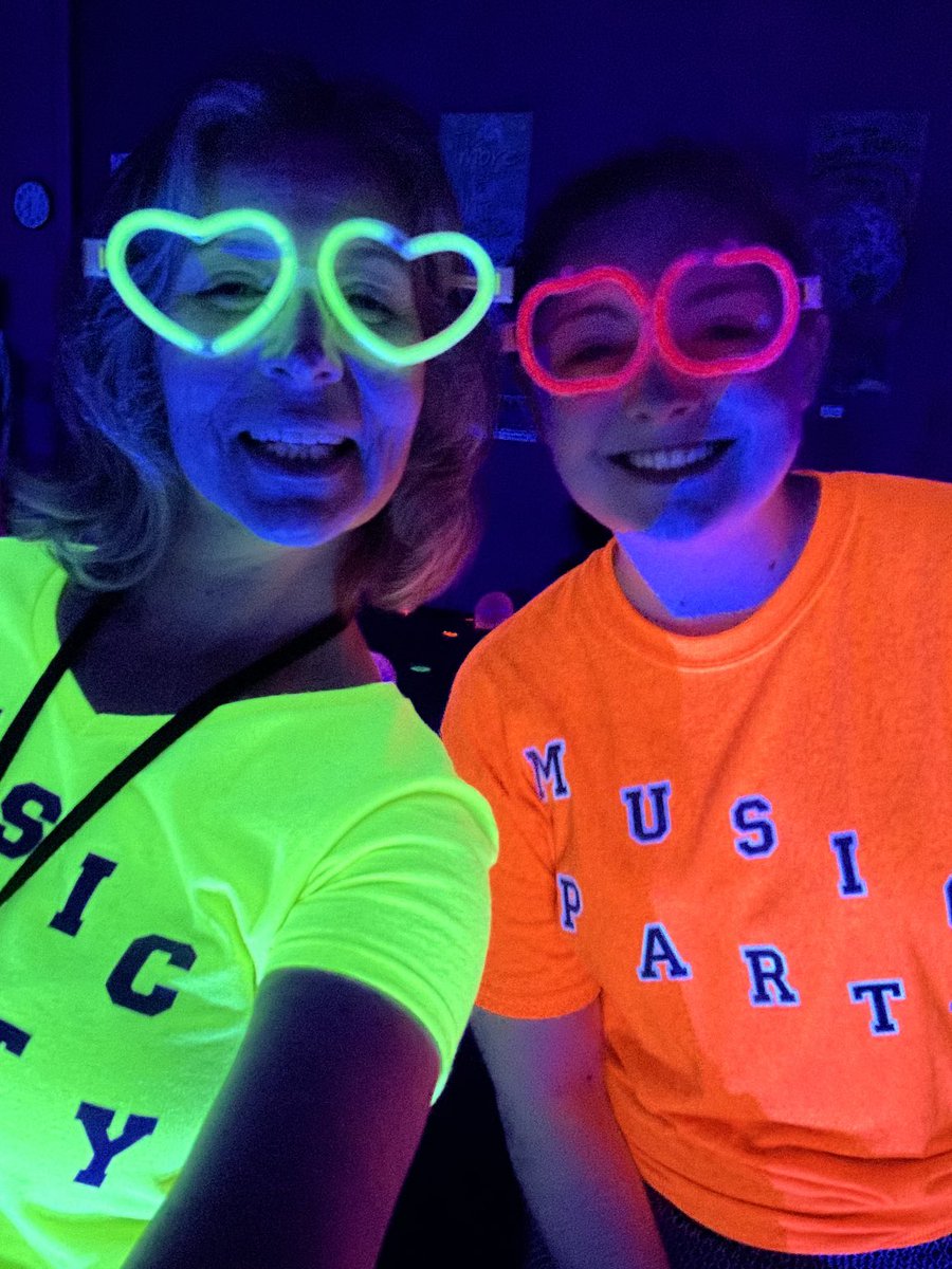 Spring Fling at Queens Creek Elementary! We always have fun at the Black Light Music Party! #qcemusic