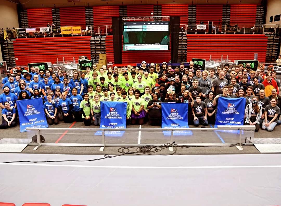 It is an absolute honor, and privilege, to be a member of the twenty twenty FOUR Indiana District Impact winners, and in the company of amazing teams  @Castle6498 @Team5484 @FRC_Team_4926 who are doing awesome work across IN! #finfam @FIRSTINRobotics #morethanrobots @FIRSTweets