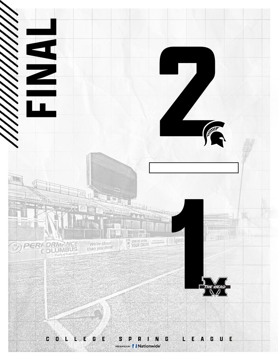 𝔽𝕀ℕ𝔸𝕃 After a late penalty the Michigan State Spartans are your 2024 College Spring League Champions after defeating Marshall 2-1!! @MSU_MSoccer 2 - 1 @HerdMSoccer #CollegeSpringLeague