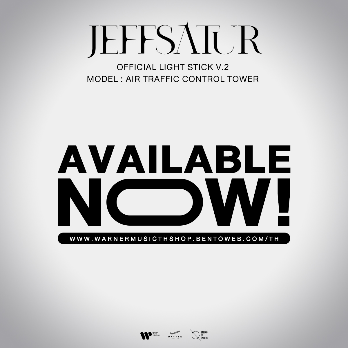 AVAILABLE NOW!! Official Light Stick V.2 | Model : Air Traffic Control Tower ⁣ 🛒 Order Now >> warnermusicthshop.bentoweb.com/th/fast-checko… ⁣ #JeffSatur #JeffSaturLightStickV2 #studioonsaturn #WayferRecords