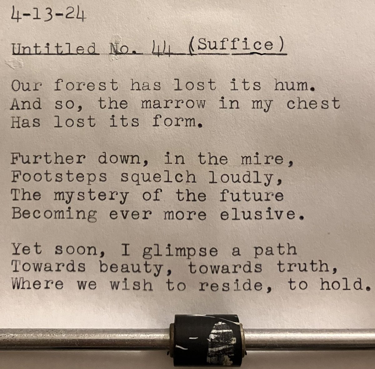 AjayKapadia6's tweet photo. #blockthought #poem #poetry #typewriter https://t.co/A24wipicLX