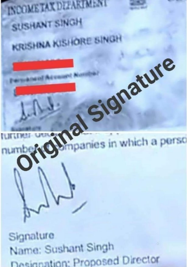 📌Who did Sushant's forged signatures and why❓

@CBIHeadquarters @arjunrammeghwal @IPS_Association @PMOIndia @HMOIndia 

Raneji Make Pendrive Public 
#JusticeForSushant️SinghRajput