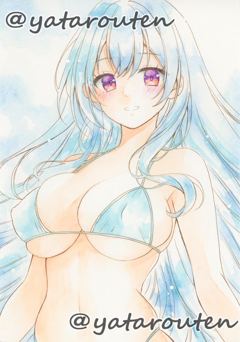 おはようございます☀️

暖かくなってきて気持ちいい😄
ポカポカして筆も進みますなぁ🤩

#手描きイラスト
#アナログイラスト
#オリジナルイラスト
#水彩画 
#水彩イラスト 