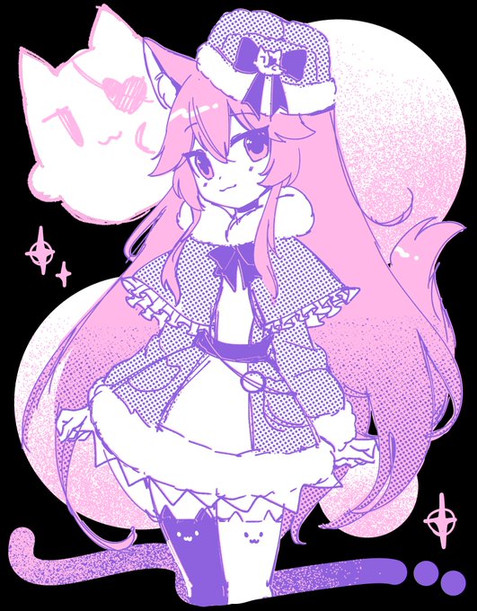 「fox girl pink hair」 illustration images(Latest)