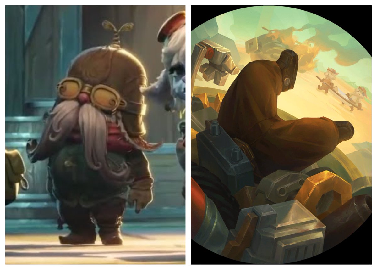 The endless list of ambiguity of which team was the first one that conceptually designed - The Chireans were created by LoR or Arcane? - Who originally designed Eldred?, LoR or Digital Sun? - Was the Yordle cinematic planned for LoR or was it just Corki?