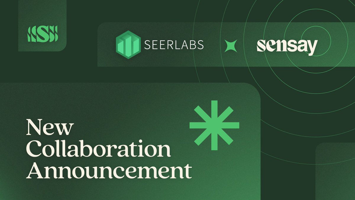 We're thrilled to announce our collaboration with <a href="/seerlabs_crypto/">Seer Labs</a>, Asia's leading blockchain incubator 🤝

SeerLabs is known for skyrocketing projects like <a href="/Polygon/">Polygon</a>, <a href="/BosonProtocol/">Boson</a>, and <a href="/hodooi/">HoDooi.com</a> 🚀

Together, we're setting new benchmarks in crypto innovation and growth!