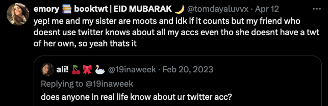 Emory you NEED to stop using "twt" because now that you're my nemesis the first thing I do when the edibles kick in is check your account and then I snort spindrift through my nose and it fucking hurts you doink