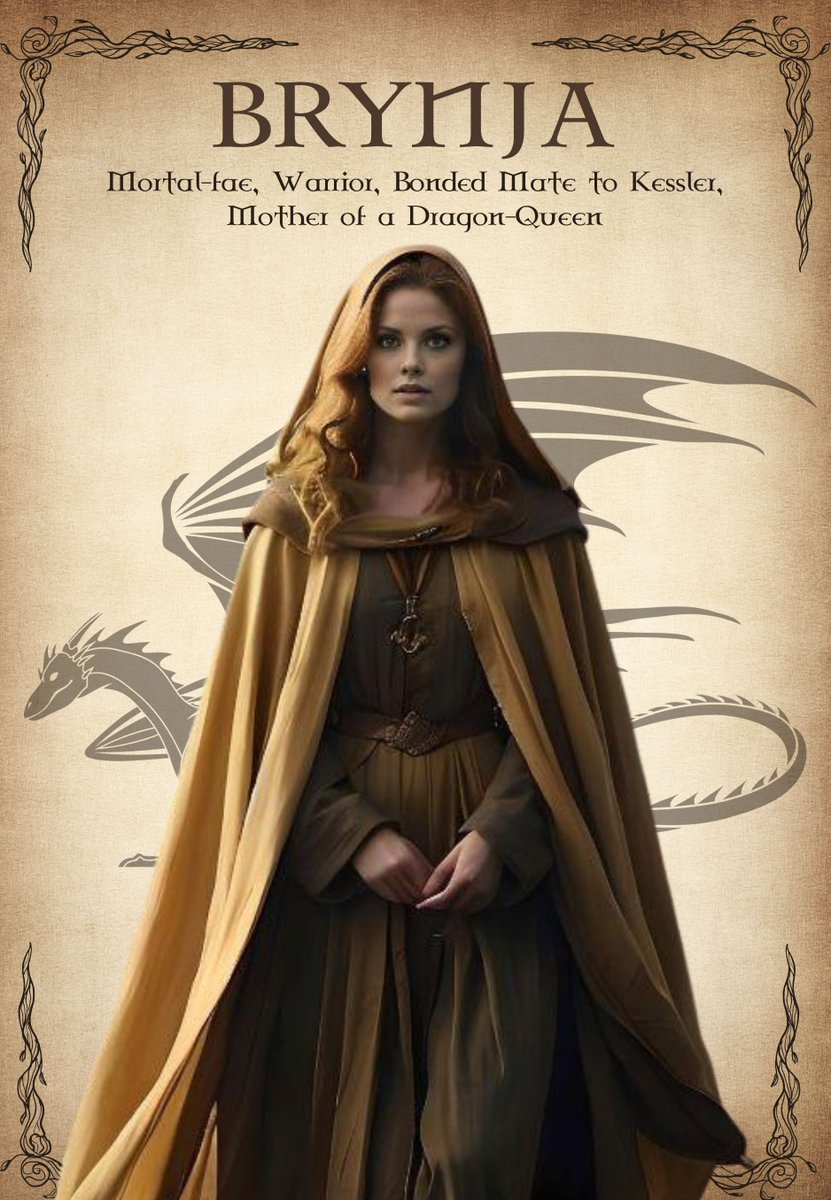 MEET the CHARACTERS of The Sagaman Series BRYNJA: Mother of a Dragon Queen This brave and kind woman is Kessler's bonded mate. Visit the FB page of the series facebook.com/thesagamanseri… #sagamanseries #fantasy #99cents #bookstoread #highfantasy @#saga #dragons #characters #Sagaman