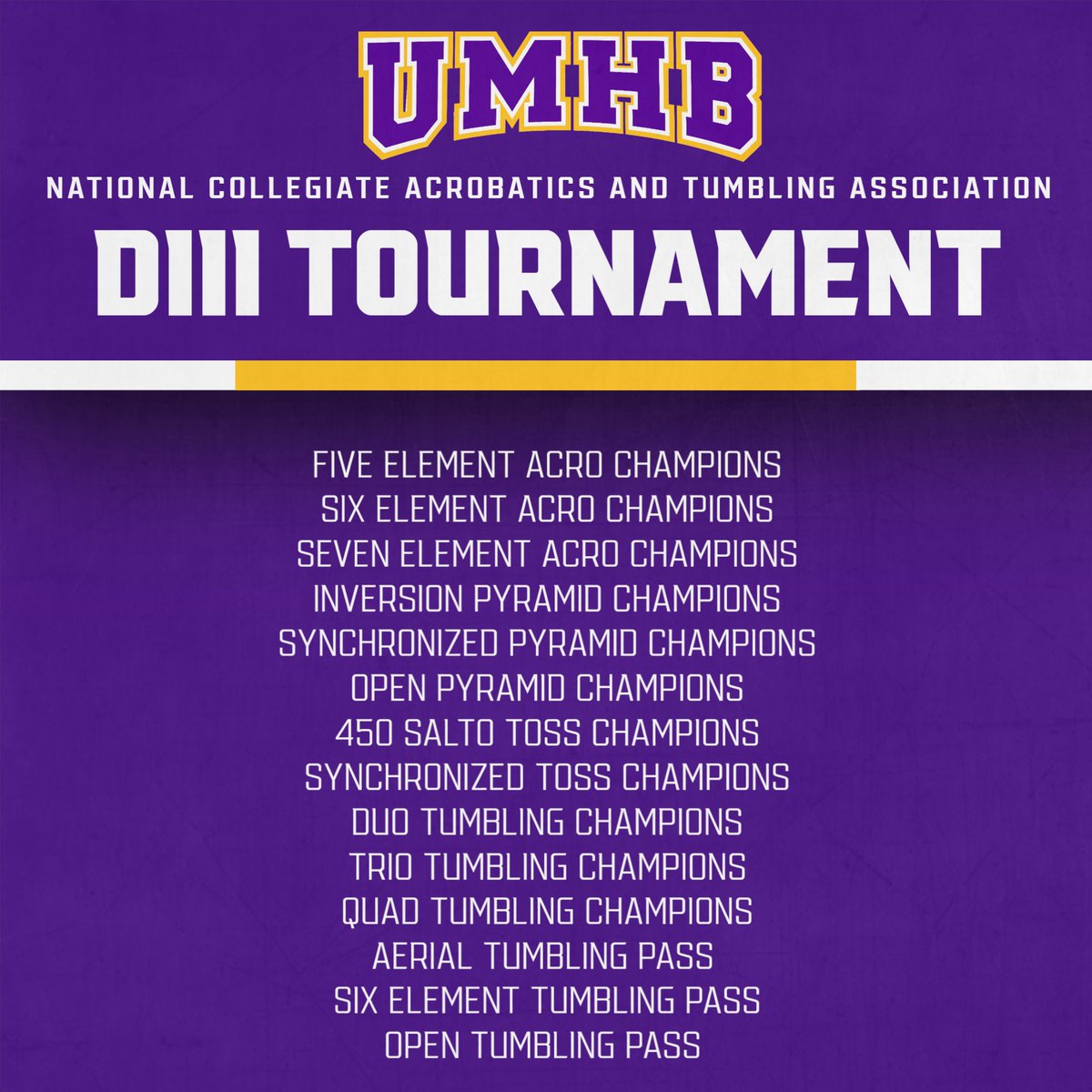 1️⃣4️⃣ of 1️⃣5️⃣ Event Final Championships 

#gocru