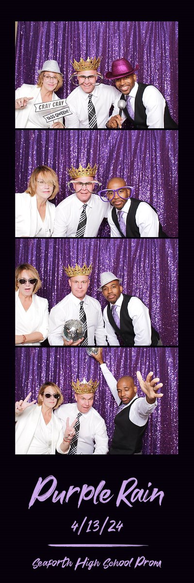 imasaint2312's tweet photo. Seaforth Admin Team Representing at Prom. That last photo is a mess 🤣#PurpleRain @seaforthhs @seaforth_ffa @SeaforthHawks https://t.co/T0ILz4OxE8