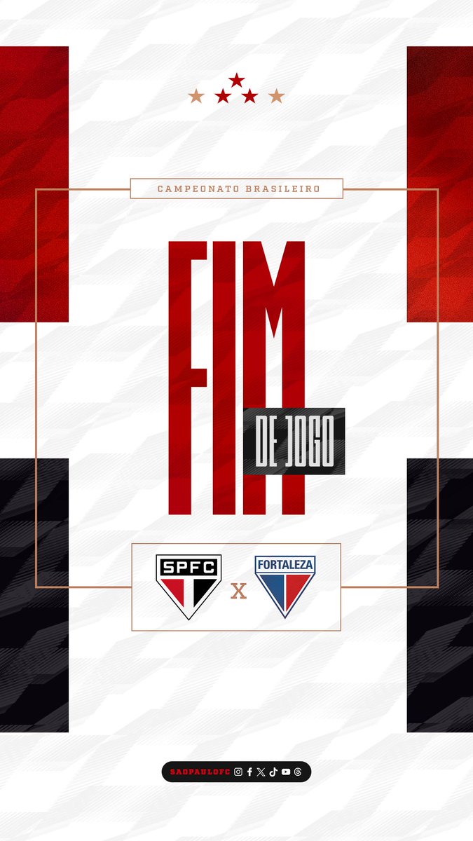 SaoPauloFC's tweet photo. Fim de jogo #SPFCxFOR (1-2) 

⚽ André Silva https://t.co/3H21vjJvz6