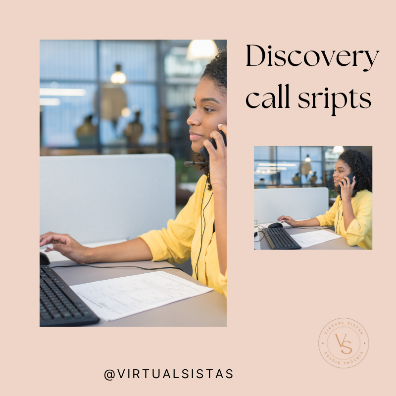 ✨  Discovery Call Scripts ✨ 
.
If you are a Virtual Assistant and you:
-never done a discovery call
-want to do discovery call
-need to polish up your current discovery call
.
.
.
.
#Virtualsistas #VirtualAssistantService #VirtualWork #DigitalSupport #TaskAssistant