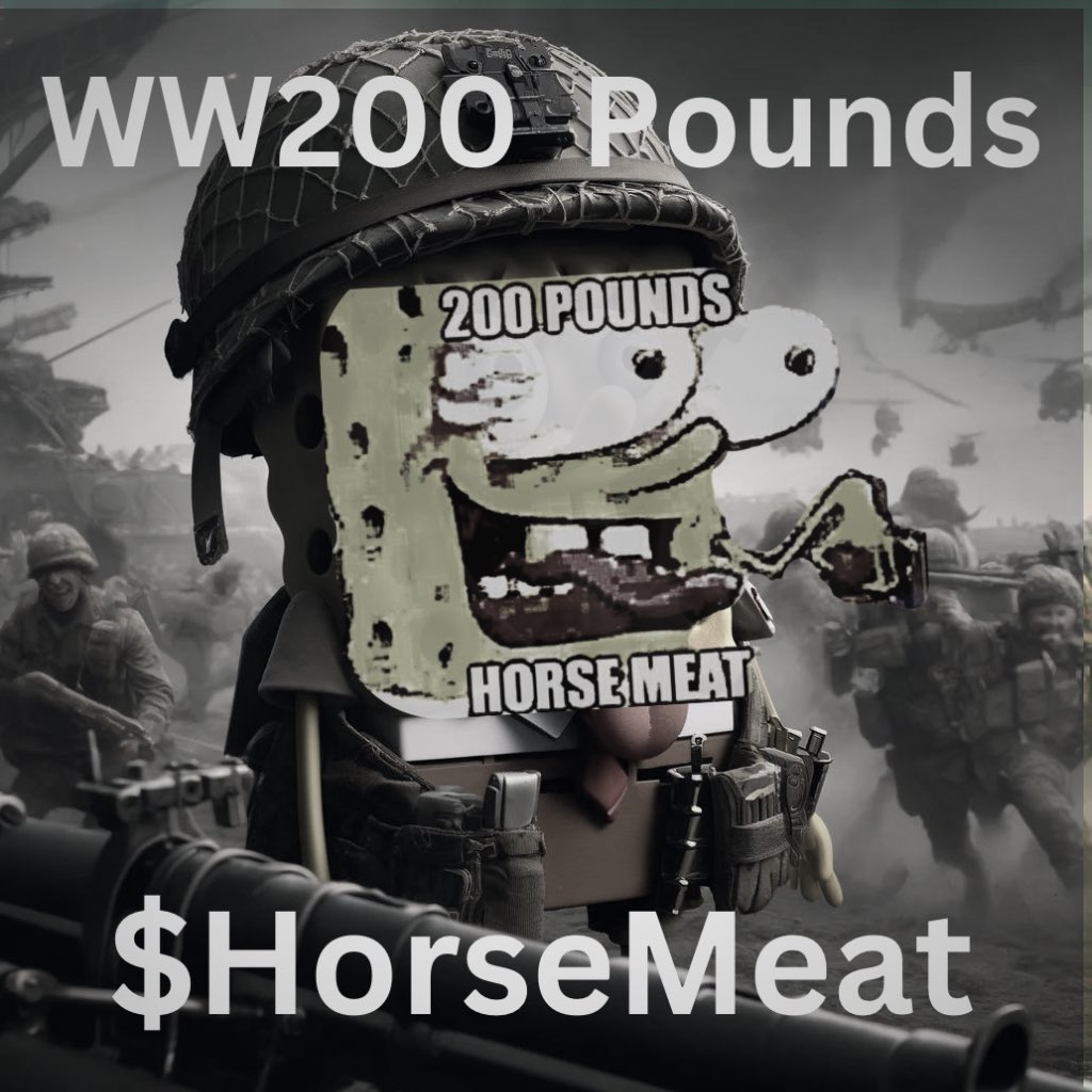 On your feet and hold your meat soldier!
200PoundsHorseMeat.com

2FprjEk4MTSY9CxpKuENbGDdy69R15GHhtHpG5Durdbq
