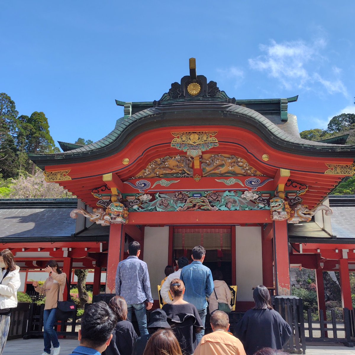 Choppar11's tweet photo. 鹿児島県霧島市の霧島神宮⛩️へ。２年８か月ぶり🤭
#霧島神宮　#鹿児島 https://t.co/sHsuFfMWrc