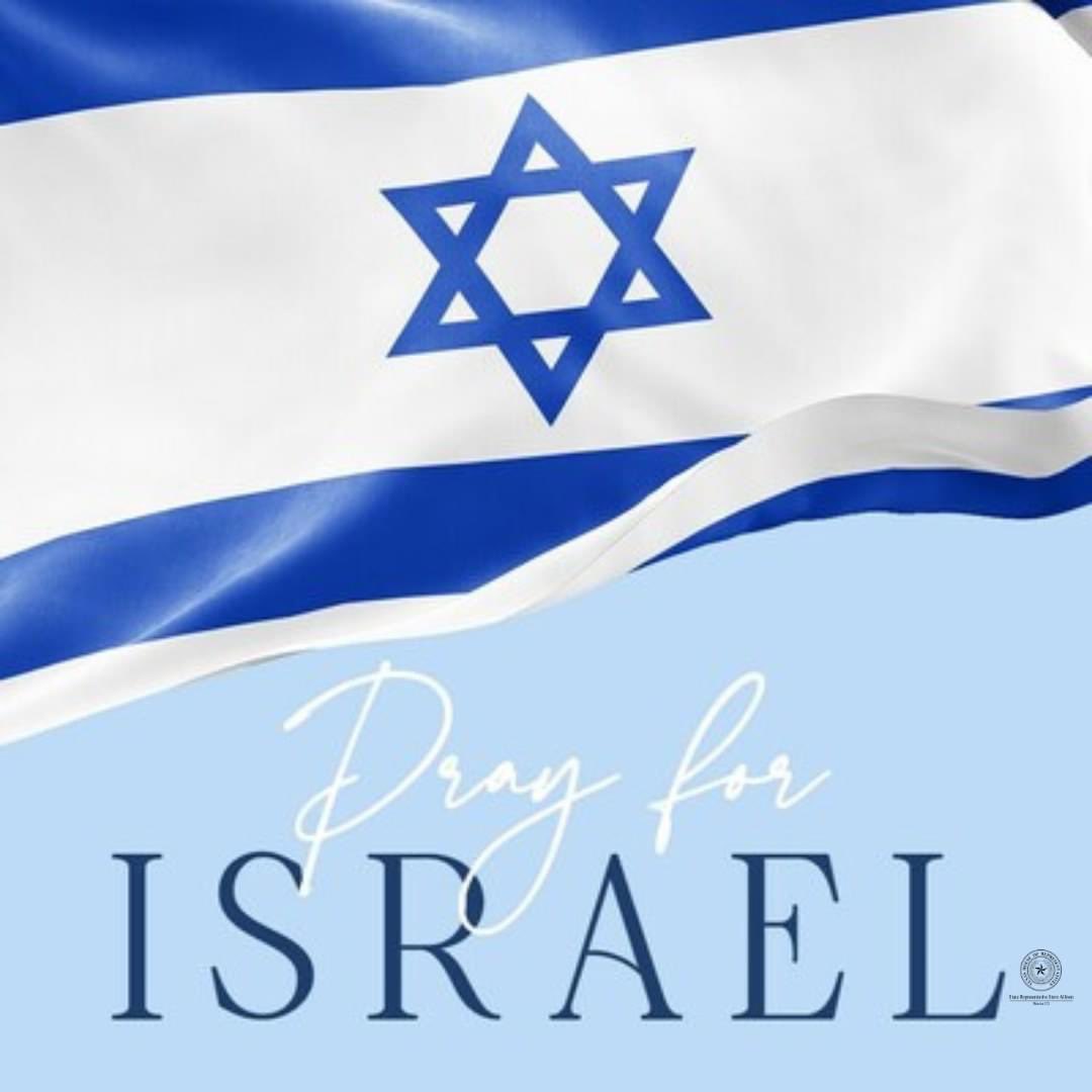 In the wake of today's news, now more than ever I encourage everyone to pause and pray for Israel.