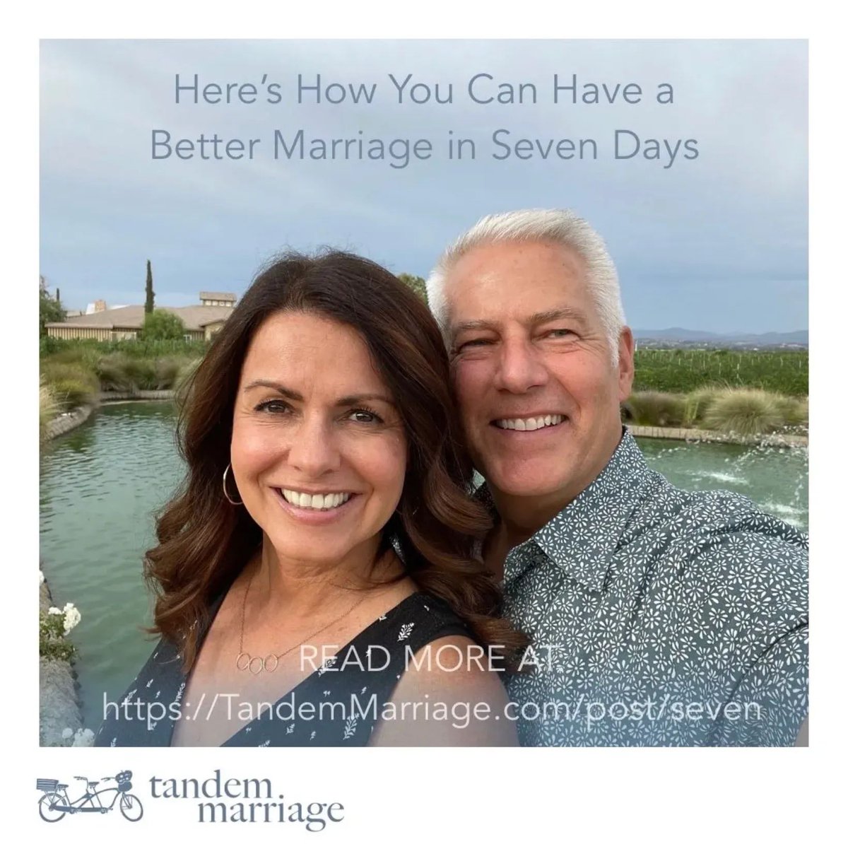 Here’s How You Can Have a Better Marriage in Just Seven Days!
 
Can reading this article and changing a few things in life improve your marriage? We absolutely think so! What are you waiting for?
 
TandemMarriage.com/post/seven
 
#MarriageGoals #MarriageEducation #TeamUs #GuyGetsGirl