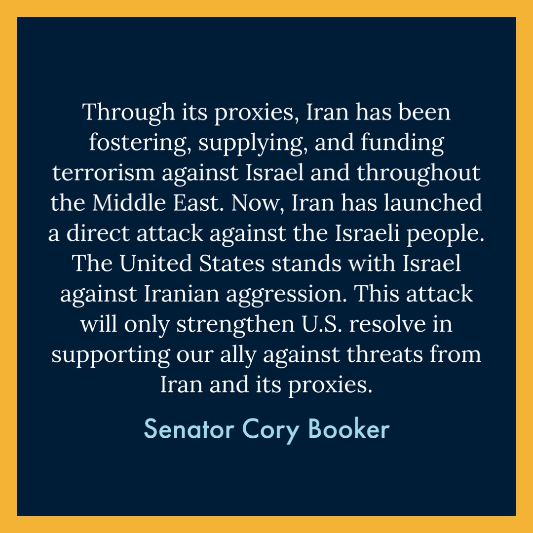 My statement on Iran’s attack on Israel.