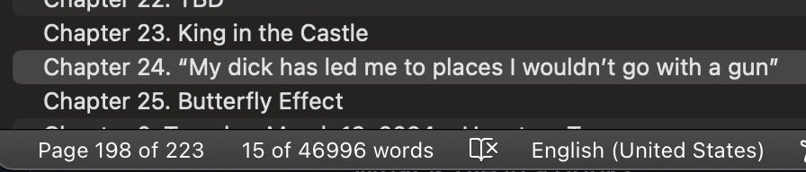 47k words in to writing… Have ~35k words left to fill y’all in on the years of 2021, 2022 and 2023 in my life… A love story, some life stories, some death threats, and a whole lot of chaos Cannot wait to share with everyone and am truly looking forward to being judged for my…