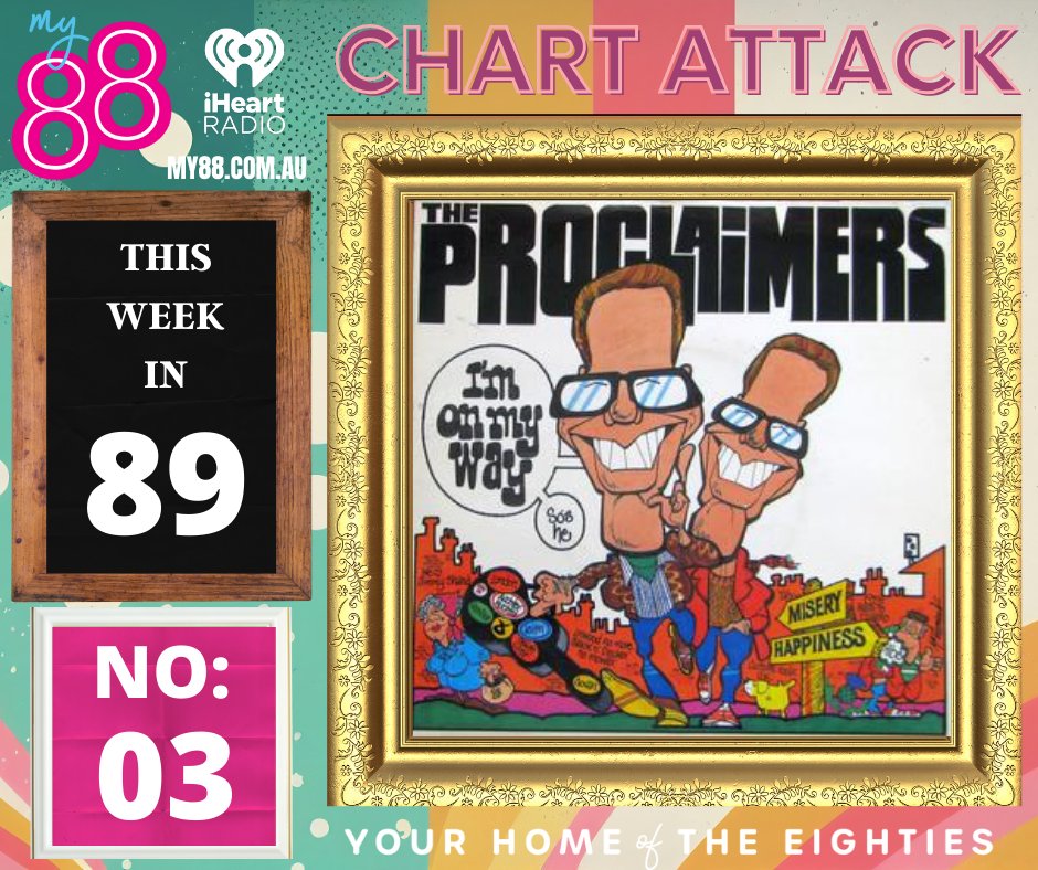 #ChartAttack on @My88_FM: Aussie Top 20 from this week in 1989:
3: I'm On Way #TheProclaimers 
I said they were big in Oz in 89!