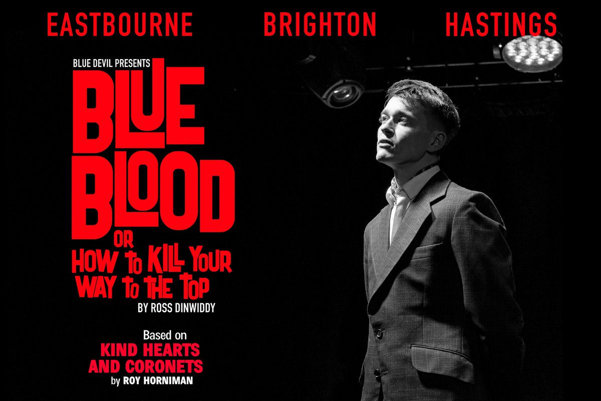 Gabriel Jones is on a murderous mission. Dive into the twisted world of scandal, revenge & murder with Blue Blood or How to Kill Your Way to the Top. Opens 27th April @TheatreGrove Eastbourne. Then @BOATheatre on 15th May. Tix: bluedeviltheatre.co.uk #theatre #brightonfringe