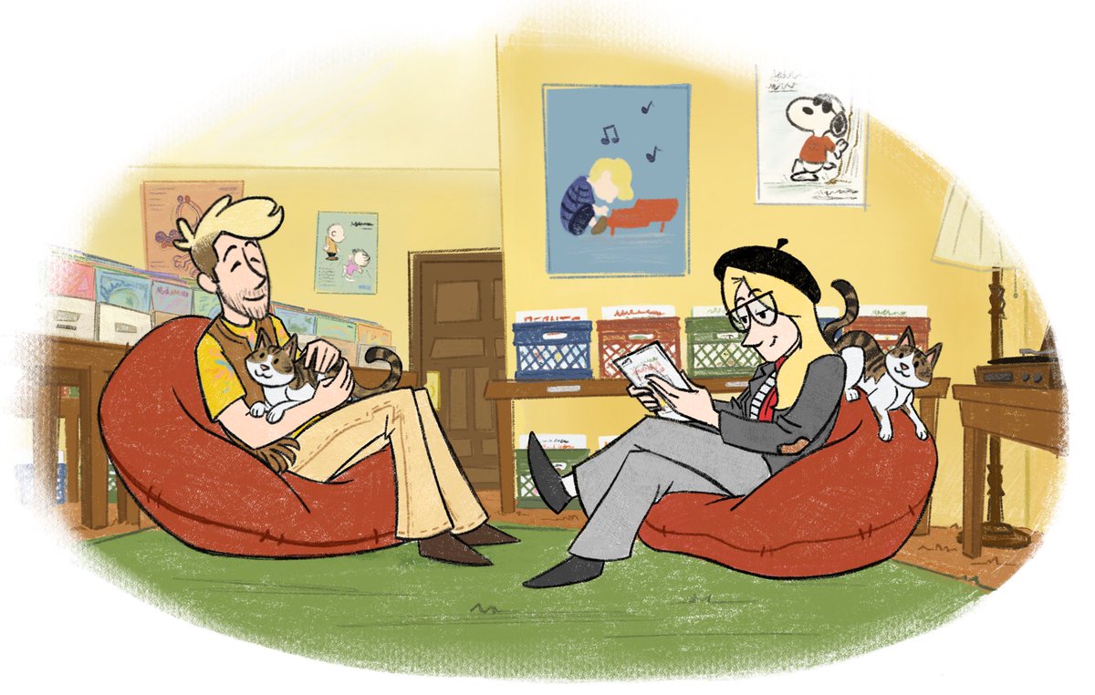 The Snoopy and Woodstock jablinskis but it’s Julia and Jacob with the producers. 
<a href="/DrawfeeShow/">Drawfee Show</a> <a href="/JuliaLepetit/">Julia Lepetit Wants You to Vote</a> <a href="/FLoaBComic/">Jacob Andrews</a> 
#drawfee #drawfeefanart #digitalillustration #digitalart