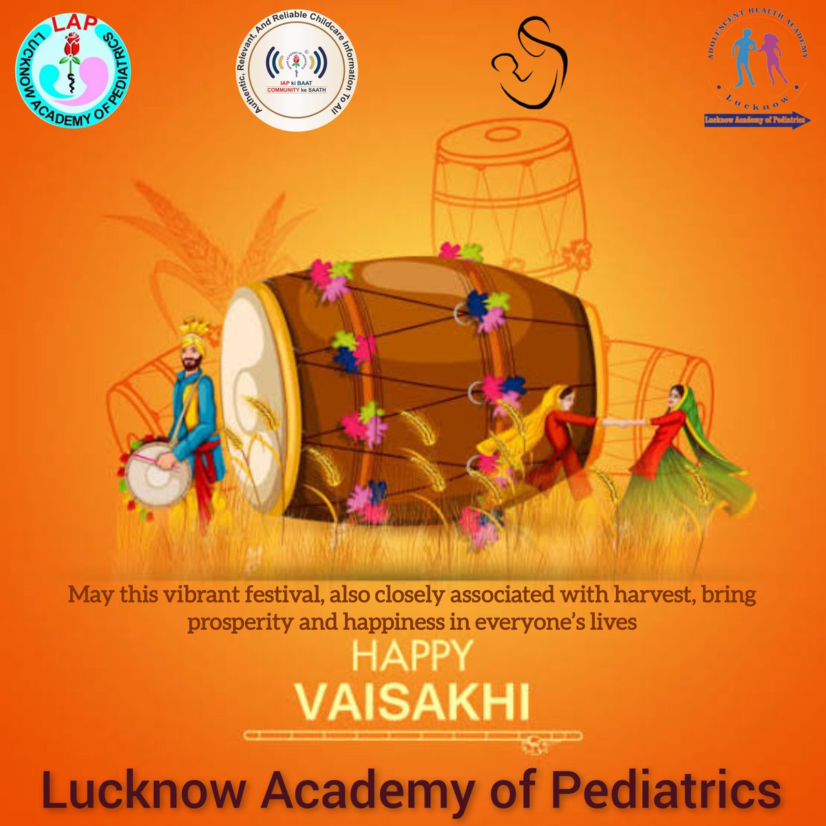 #LAP #IAP #IAPlucknow #LAHA #AHA #lucknowacademyofpediatrics #LNF #NNF  #IAPkiBaatCOMMUNITYkeSaath #HappyBaisakhi
#baisakhi #Vaisakhi #vaisakhi2024 #happyvaisakhi