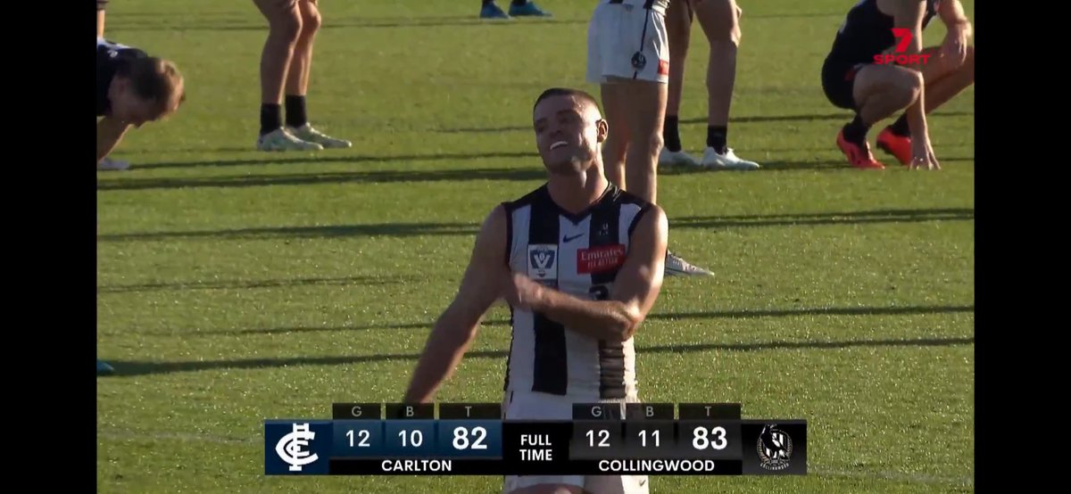 Yay @CollingwoodVFL won!!!