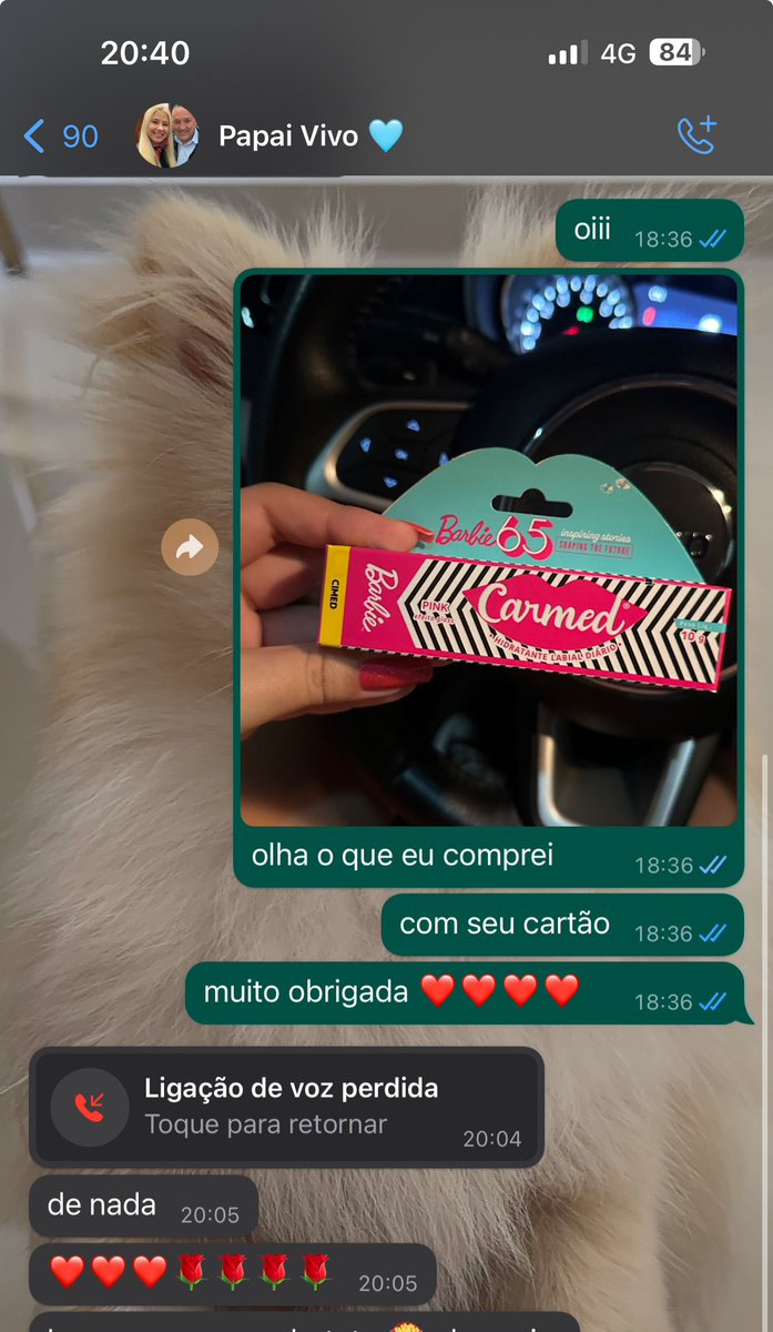 meu carmed da barbie foi um presente do papai, comprei no cartão dele e avisei dps que ele tinha q pagar kkkkk