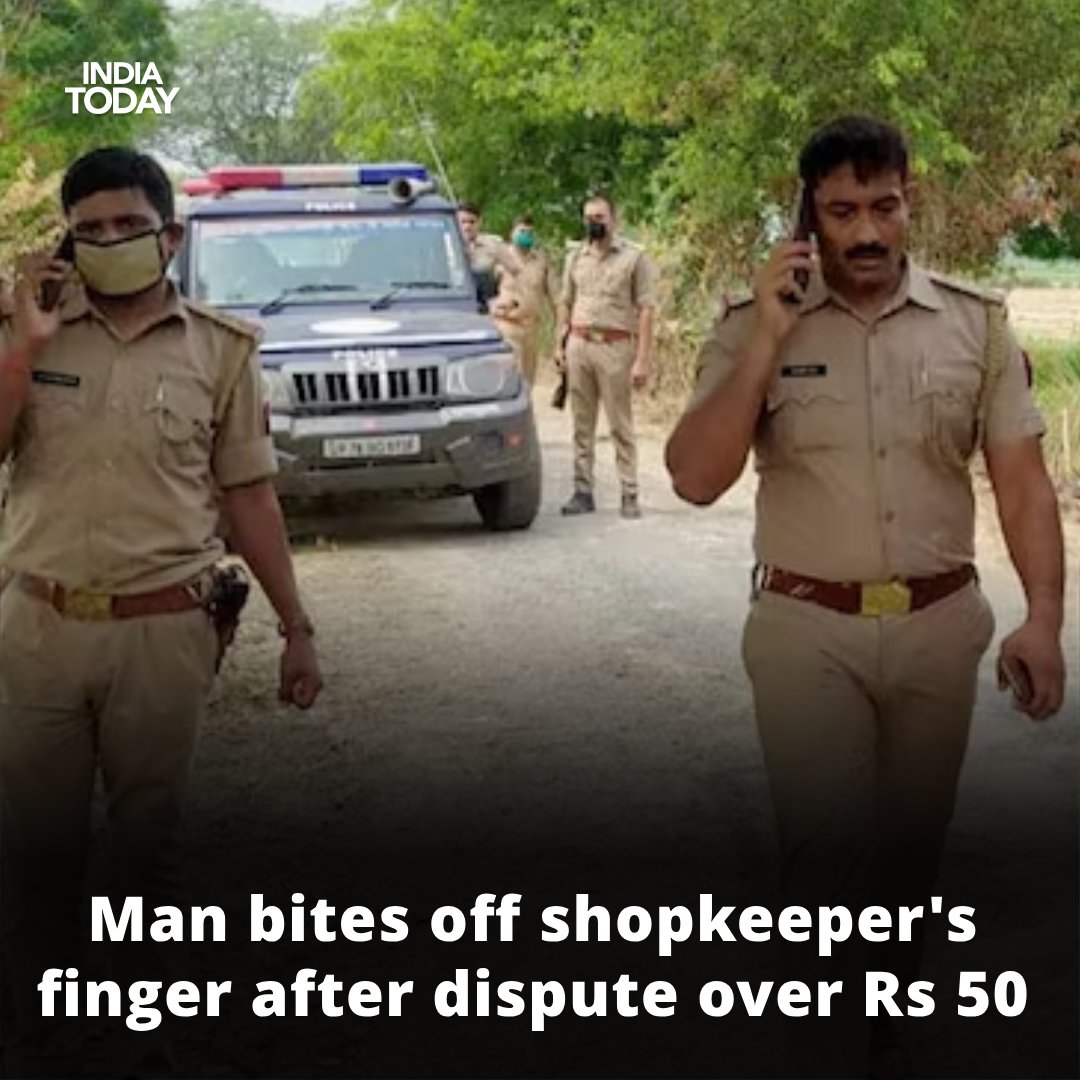 A case has been registered against a man in Uttar Pradesh's Banda after he bit off the finger of a shopkeeper over a dispute over paying another Rs 50 to buy a larger-sized frock.

Read more: intdy.in/37z29y

#UttarPradesh #ITCard