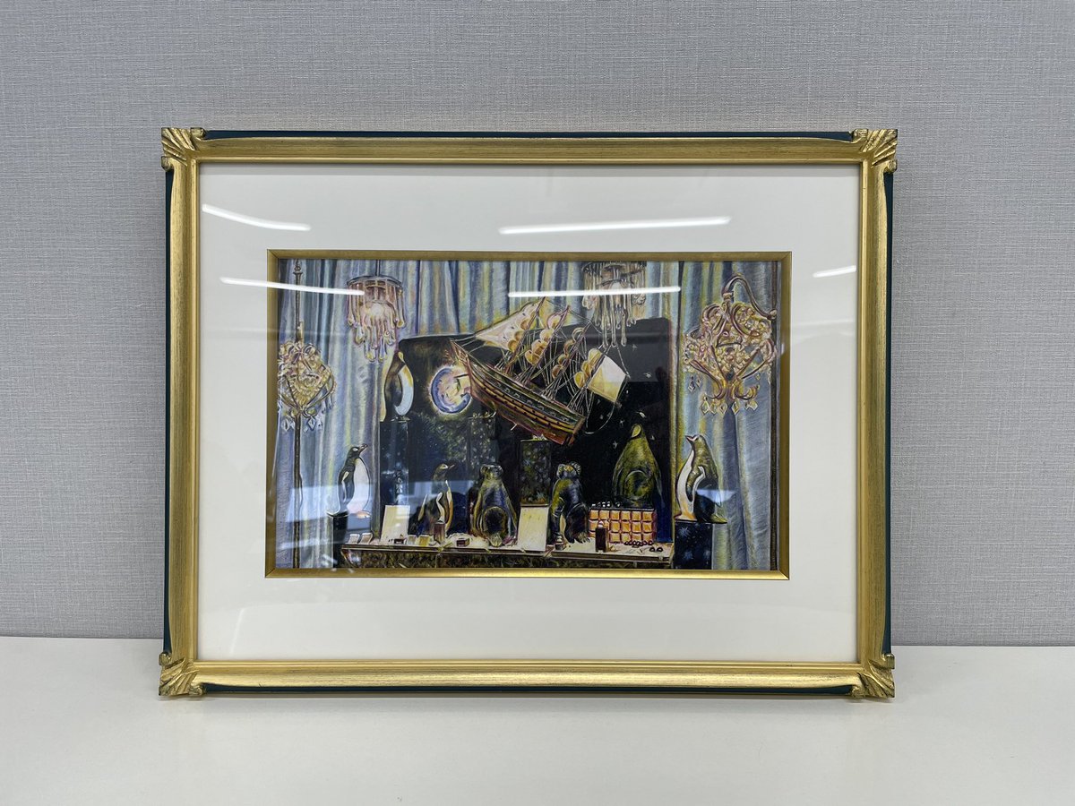 額装しました😊
額に負けるかと思った🤣
#色鉛筆 
#絵描きさんと仲良くなりたい 
  #絵描きさんと繋がたい