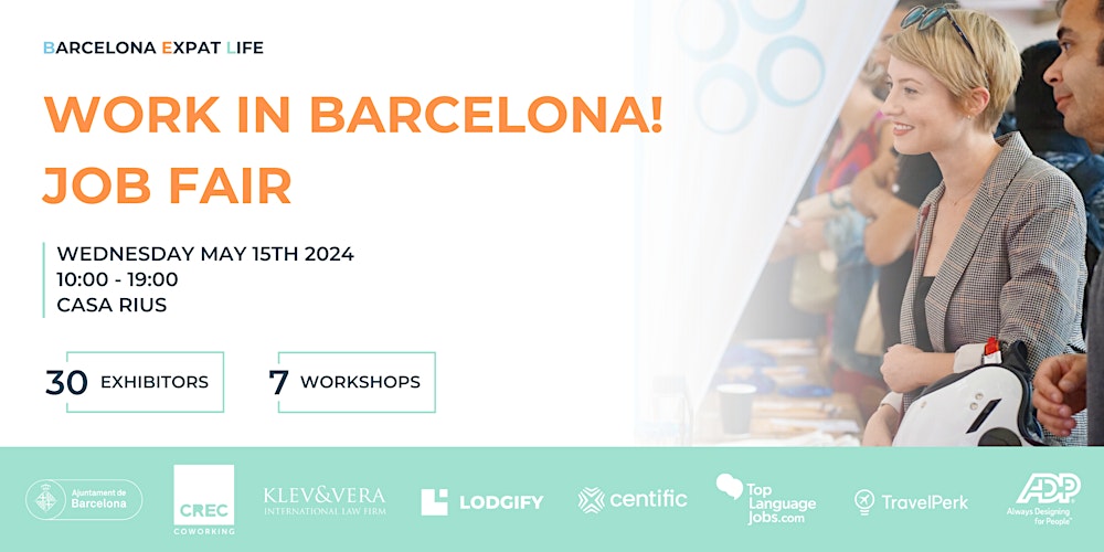 barcelonactiva's tweet photo. 🔍 Busques una oportunitat laboral multilingüe? Si ets expat i vols treballar, el 15/05 vine al #WorkInBarcelona Job Fair!
A la fira impulsada amb el Barcelona International Welcome podràs fer contactes amb reclutadors de +30 empreses.
Participa-hi! 👉 https://t.co/sJEIufRJKm https://t.co/lydcFCvU9g