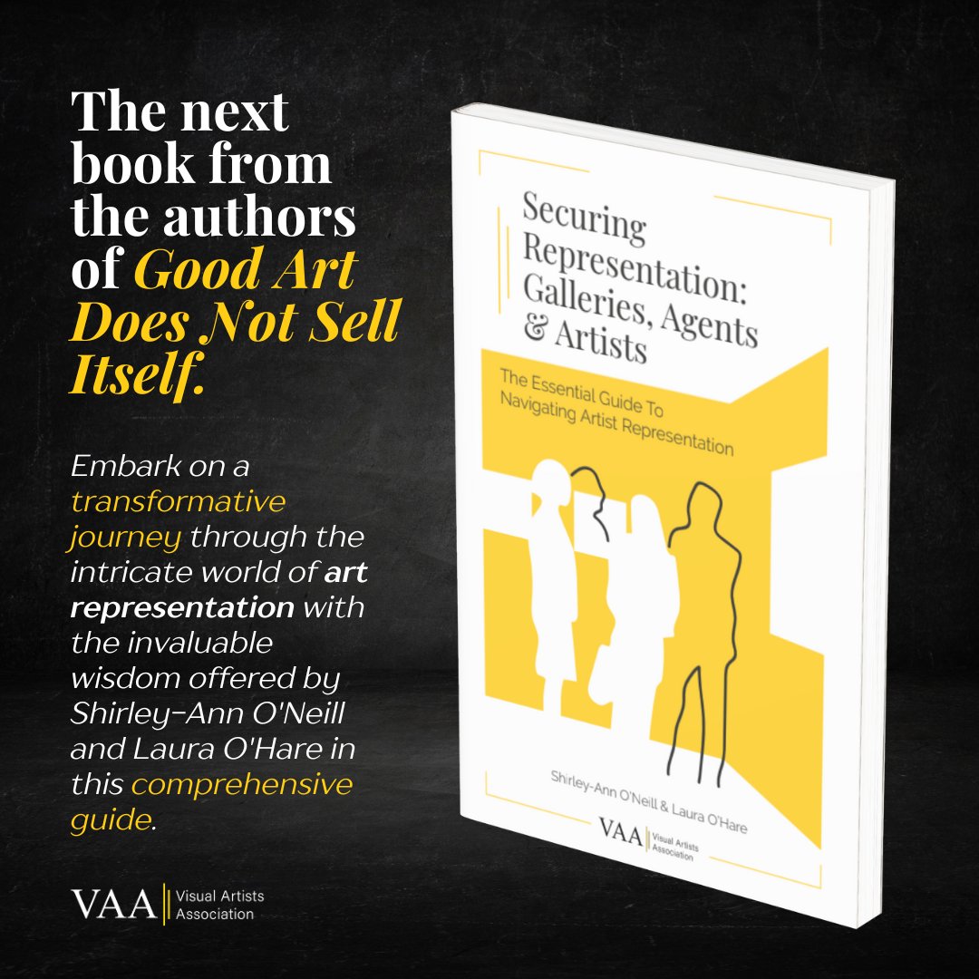 From the authors of the Bestseller, 'Good Art Does Not Sell Itself'... 🎉 On sale now: amzn.eu/d/ho3wyFx Get your hands on 'Securing Representation: Galleries, Agents & Artists' to unlock the secrets to successful artist representation. ✨ #VisualArtistsAssociation