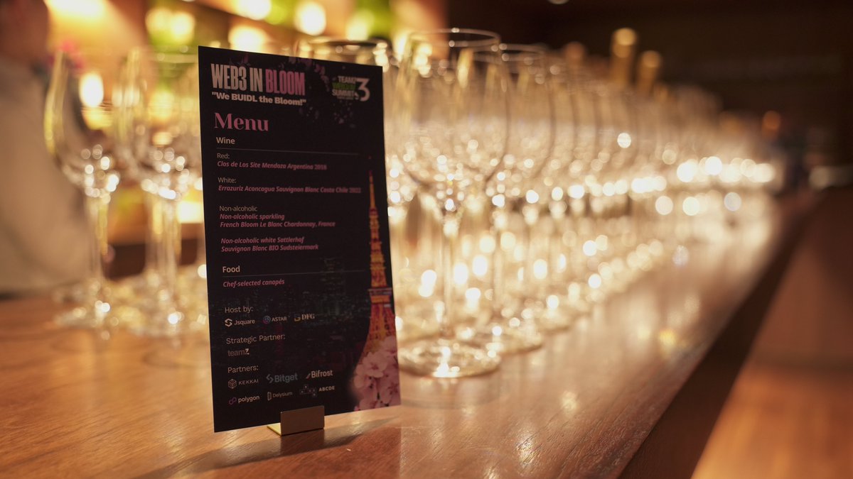DFG__Official's tweet photo. The #WEB3INBLOOM event was a dazzling blend of networking opportunities amidst stunning flower arrangements, exquisite food and wine, all set against the backdrop of Tokyo’s mesmerizing night view.
A big thank you to our co-hosts, partners, and everyone who joined to make it an unforgettable event!
@JSquare_co @AstarNetwork @teamz_inc @0xKekkai @BitgetJP @Bifrost @0xPolygon @The_Delysium @ABCDELabs
#Web3InBloom #BUIDLtheBloom #Web3 #AI #TEAMZ