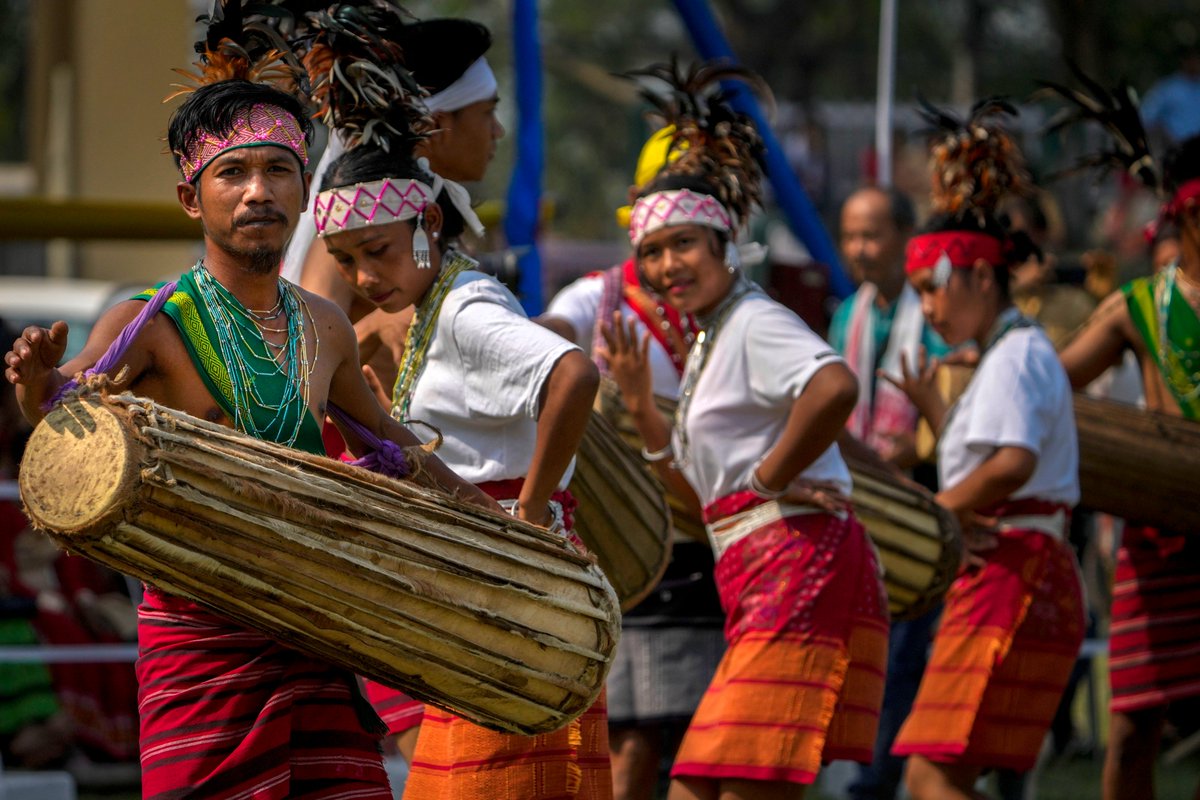 On April 13, the All Assam Students Union organized the Rongali Bihu festival in Guwahati, Assam, #India, to celebrate the arrival of spring and the beginning of the Assamese New Year. (Photos: CFP)