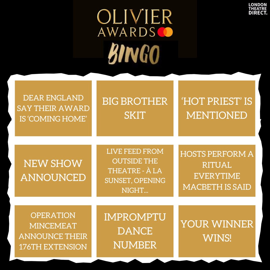 ✨ OLIVIER BINGO ✨ Can you get a full house?