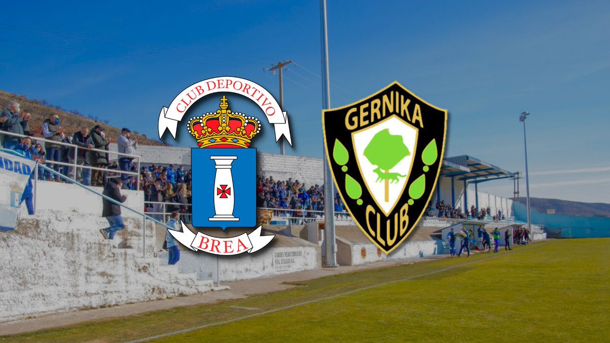𝗛𝗢𝗬 𝗝𝗨𝗚𝗔𝗠𝗢𝗦 ⚔️

<a href="/cd_brea/">CD Brea</a> 🆚 <a href="/GernikaClub/">Gernika Club</a> 

🕛 12:00 horas
📍 Brea de Aragón
🏟 Piedrabuena
📺 <a href="/ardeportes/">Aragón Deporte</a>

¡Queremos la victoria!🤍💙