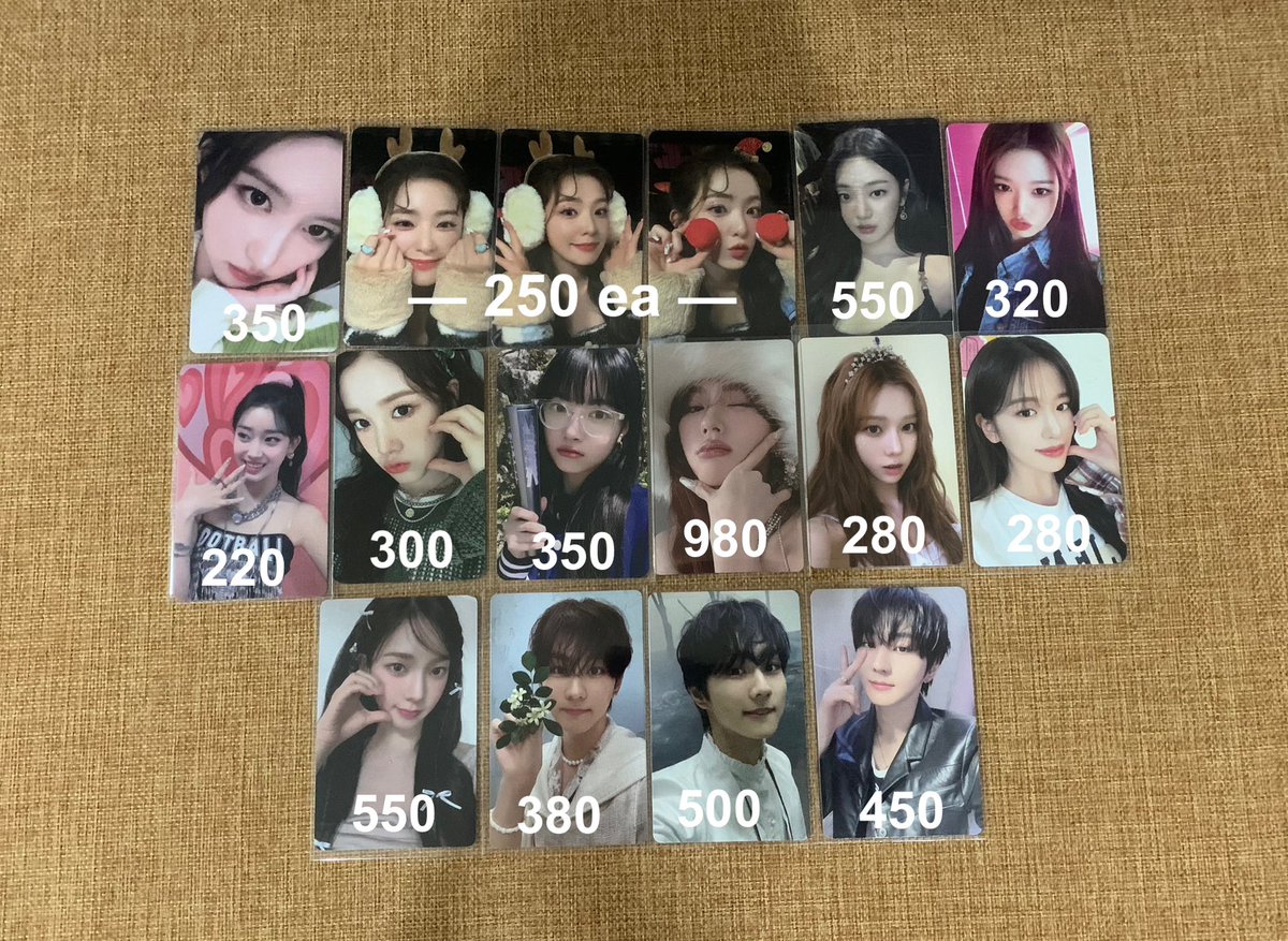 yzhlvo's tweet photo. WTS LFB PH assorted pc set = 16 pcs total ₱6260 | ₱6200 payo

– prices in photo, onhand, in good condi
– prio payo | 1 month DOP
– more info in 2nd photo

DM to host hatian/claim whole set

t. gaeul irene ningning wonyoung sumin j eunchae miyeon winter yujin karina jungwon pcs https://t.co/UszifMy4Jb