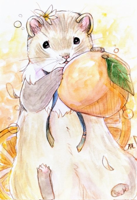 「holding orange (fruit)」 illustration images(Latest)