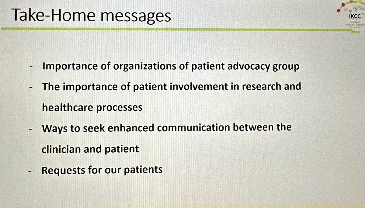 Day 1 Presentation on the Impact of IKCC Clinical Leadership workshop by Professor Seok-Soo Byon (Korea) and how it created change in his patient communication practice! 💚 #IKCC2024 @IKCCorg @KidneyCancer_Ca @CancerduRein