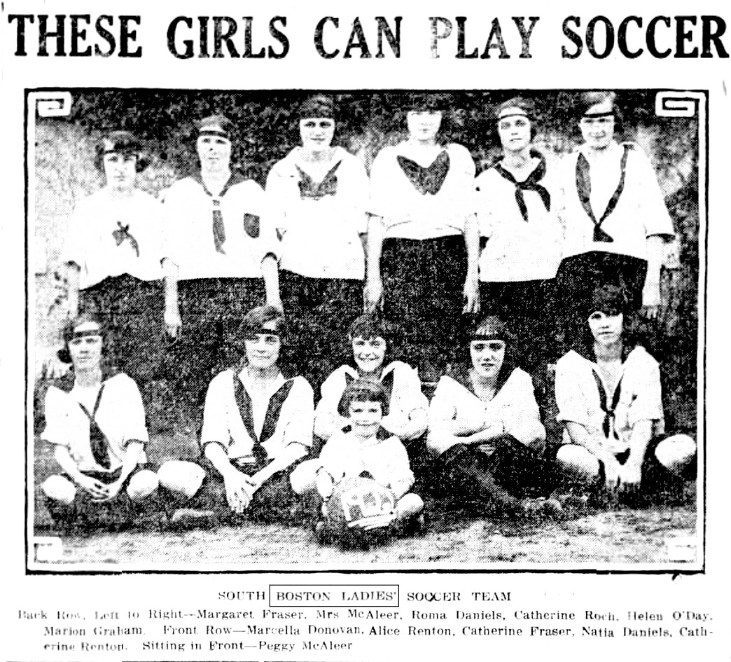 1923 South Boston Ladies Soccer Team @DrDKilpatrick @ChiHouseHistory @KelceyErvick @Sooozie @footballandwar @justaballgame