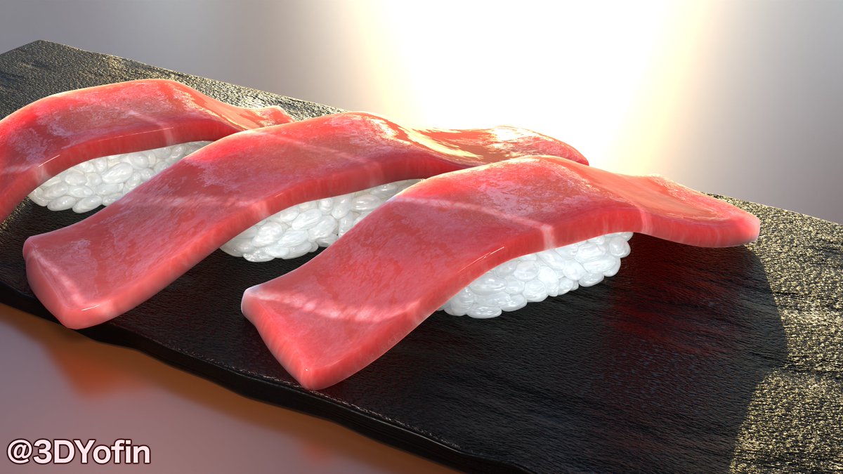 3DYofin's tweet photo. ←2022　　　　　2024→
シャリは前のも好きだけど全体的に成長できたかな！
テクスチャはi Padで描きました
#blender #3dcg #b3d https://t.co/h1lmZx8Hdz