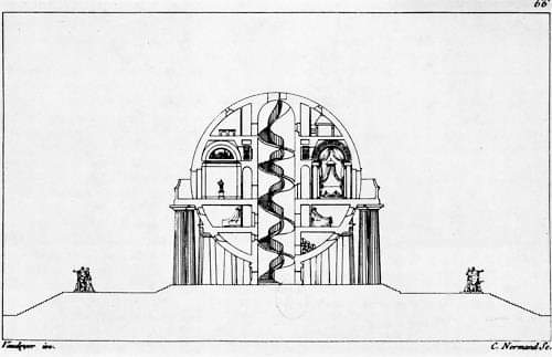 areasvellas's tweet photo. Antoine Laurent Thomas #Vaudoyer 1756-1846
DESIGN FOR A SPHERICAL HOUSE, 1784
#architecture #arquitectura #drawing #plan #section #elevation
https://t.co/NmtpRswHRa
https://t.co/fyFgzAo4SU https://t.co/VL0JaXiByD