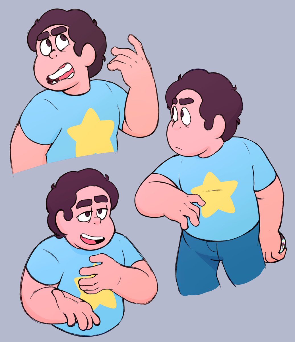 NugatorySheep's tweet photo. More young HB. It's startling how *normal* and cute he looked (if a bit unhinged lol)

#StevenUniverse #StevenUniverseAU https://t.co/274LpOW1AE
