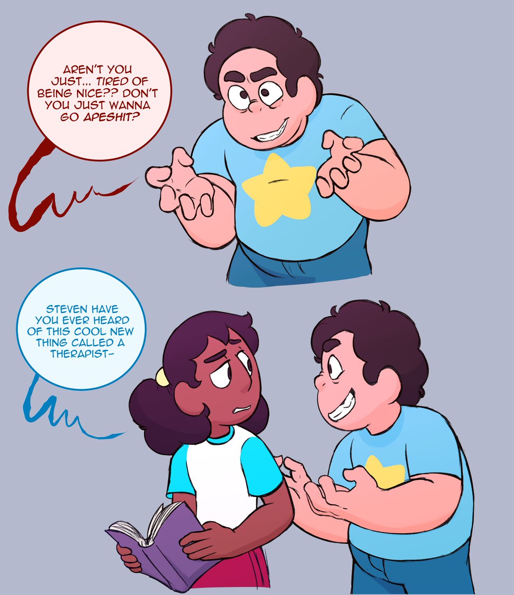 NugatorySheep's tweet photo. More young HB. It's startling how *normal* and cute he looked (if a bit unhinged lol)

#StevenUniverse #StevenUniverseAU https://t.co/274LpOW1AE