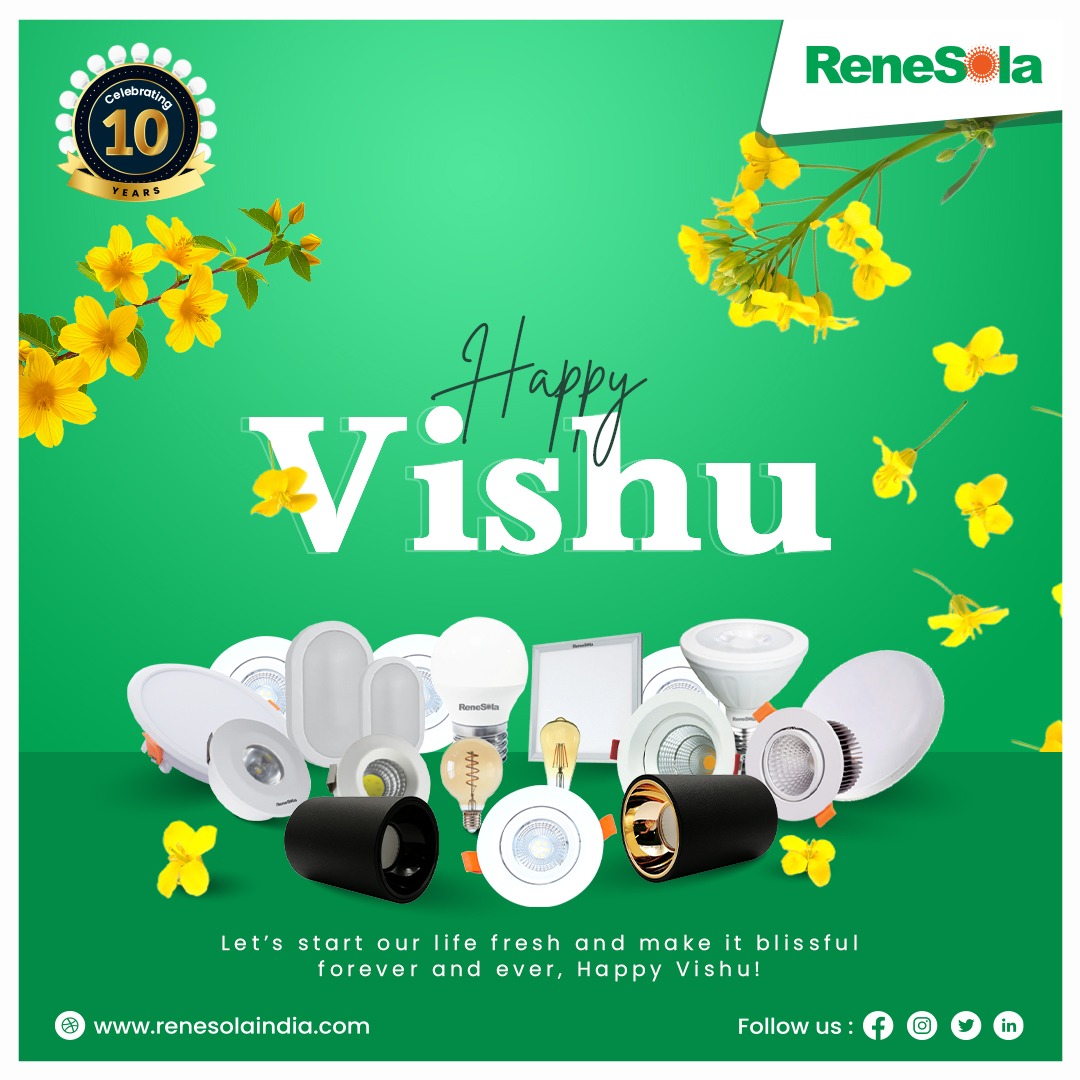 Happy Vishu! May the year be filled with prosperity, happiness, and good health. #HappyVishu #VishuCelebration #Renesola