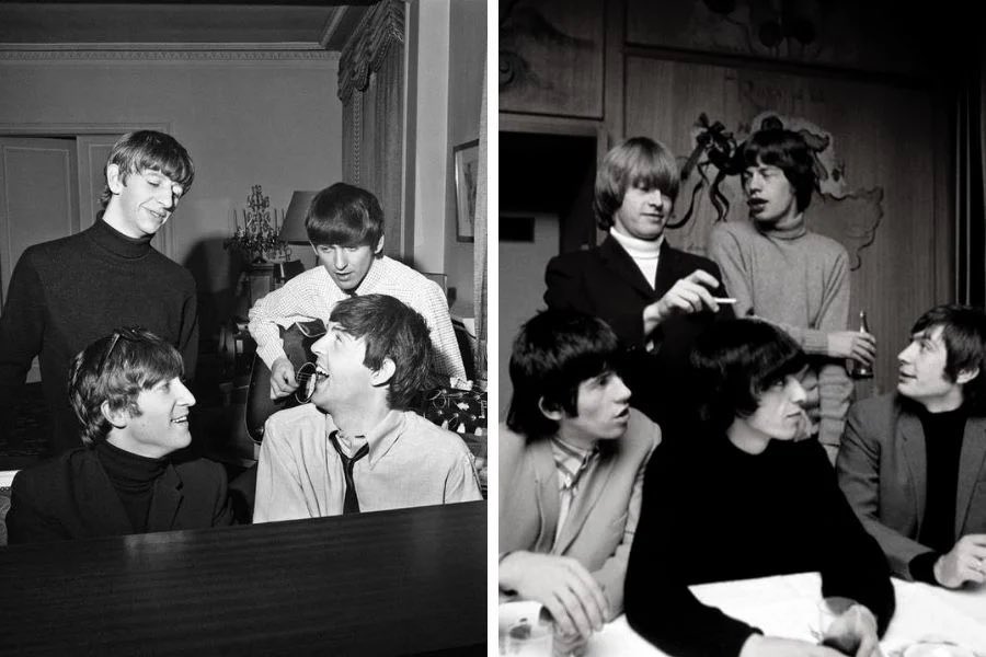 This day in 1963, The Beatles went to see The Rolling Stones play live at The Crawdaddy Club, Richmond. George Harrison would recommend to Dick Rowe at Decca Records he should sign this new group, Rowe having been involved in rejecting The Beatles #RollingStones #Beatles